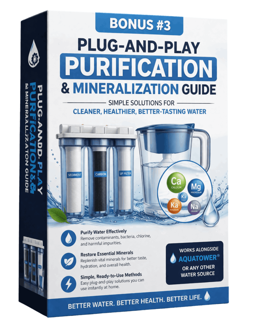 Aqua Tower bonus guides water survival storage purification ebooks